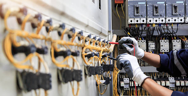 Professional Electrician technician working in Brambleton, VA